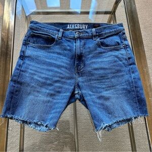 Alesbury Men's Distressed Blue Jean Shorts